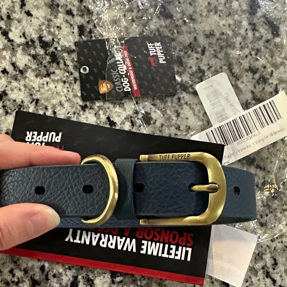 One size fits most tuff pupper dog collar